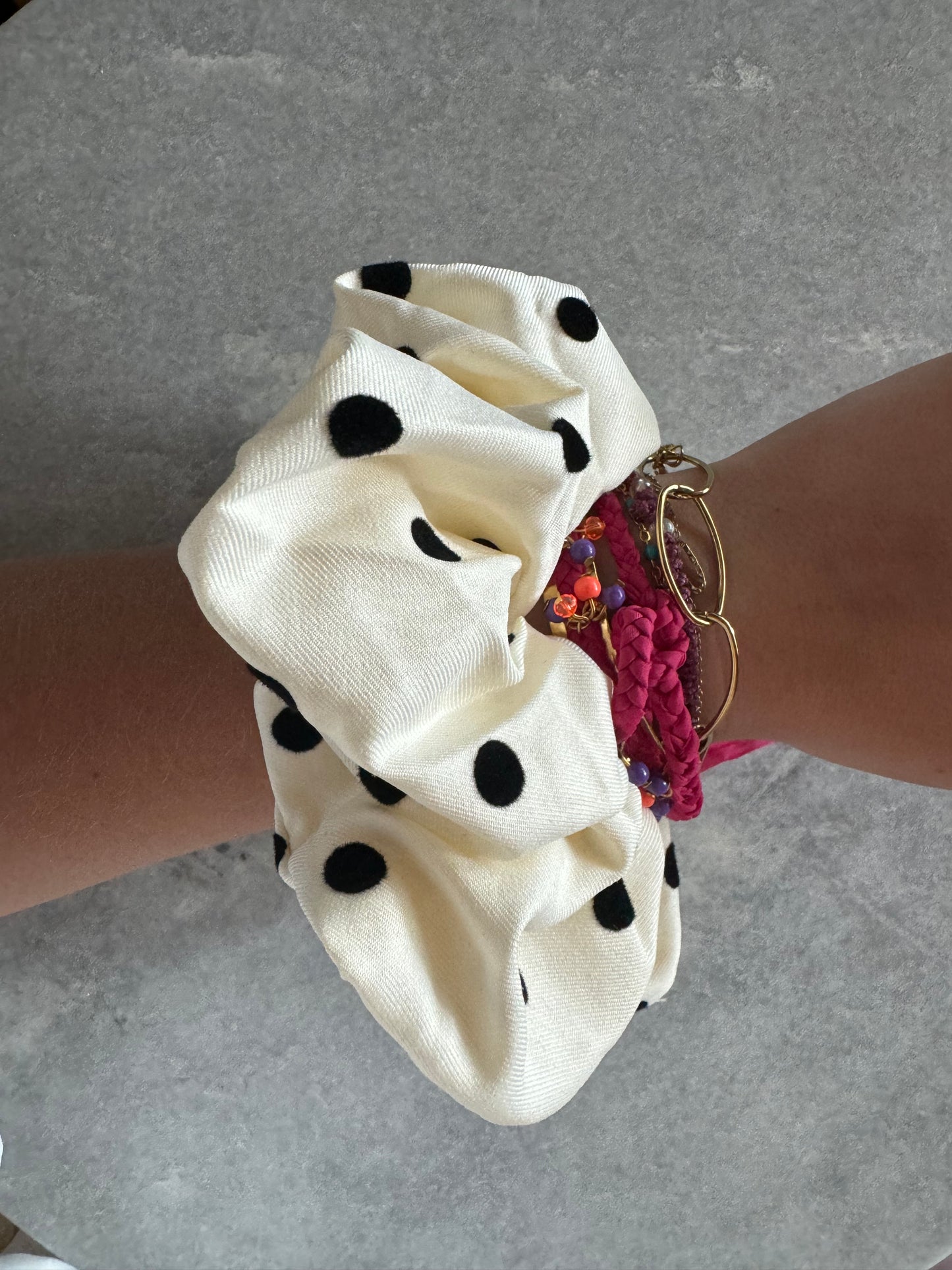 Polka Dot Scrunchie