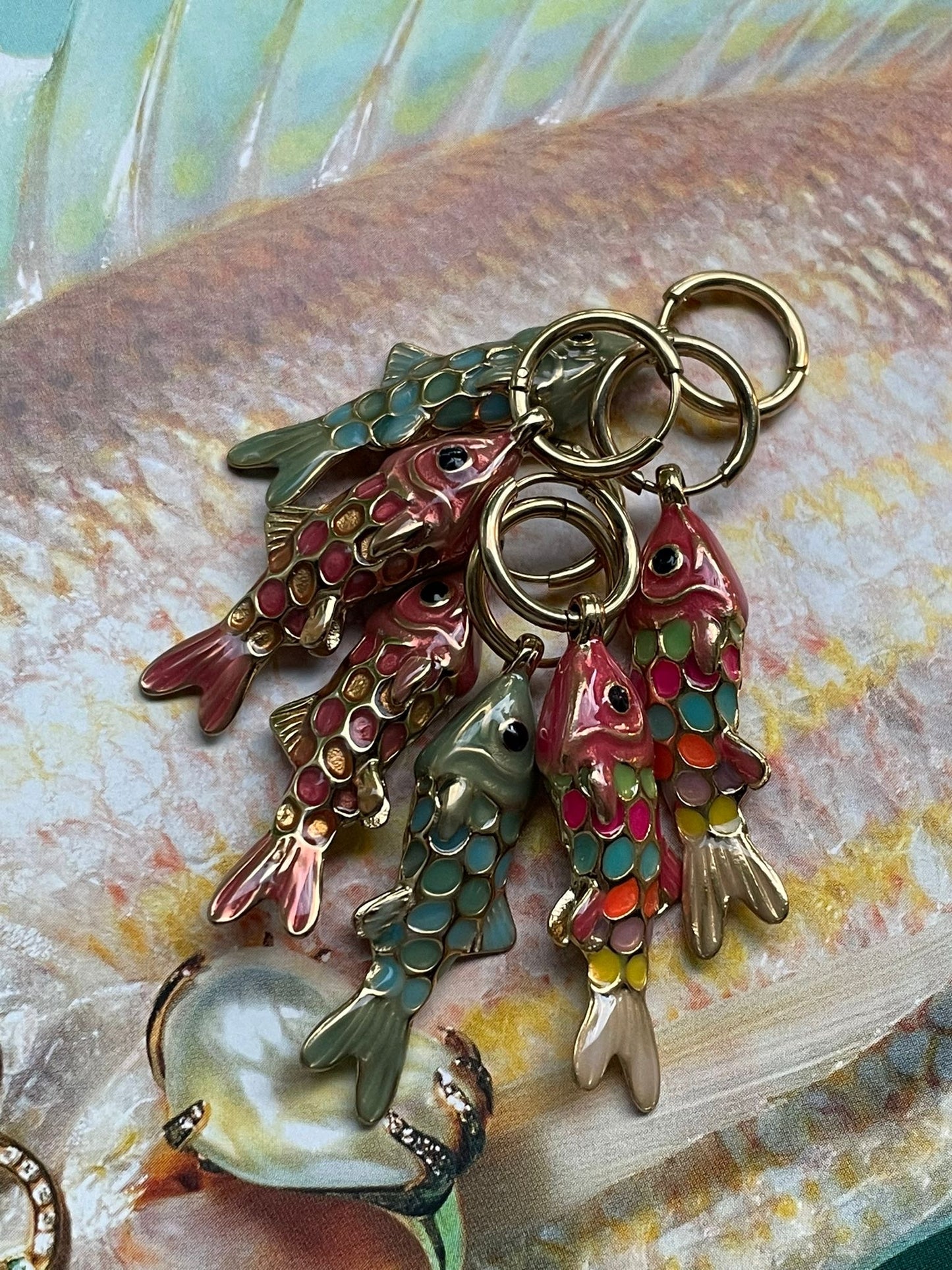 Fishie one piece oorbel