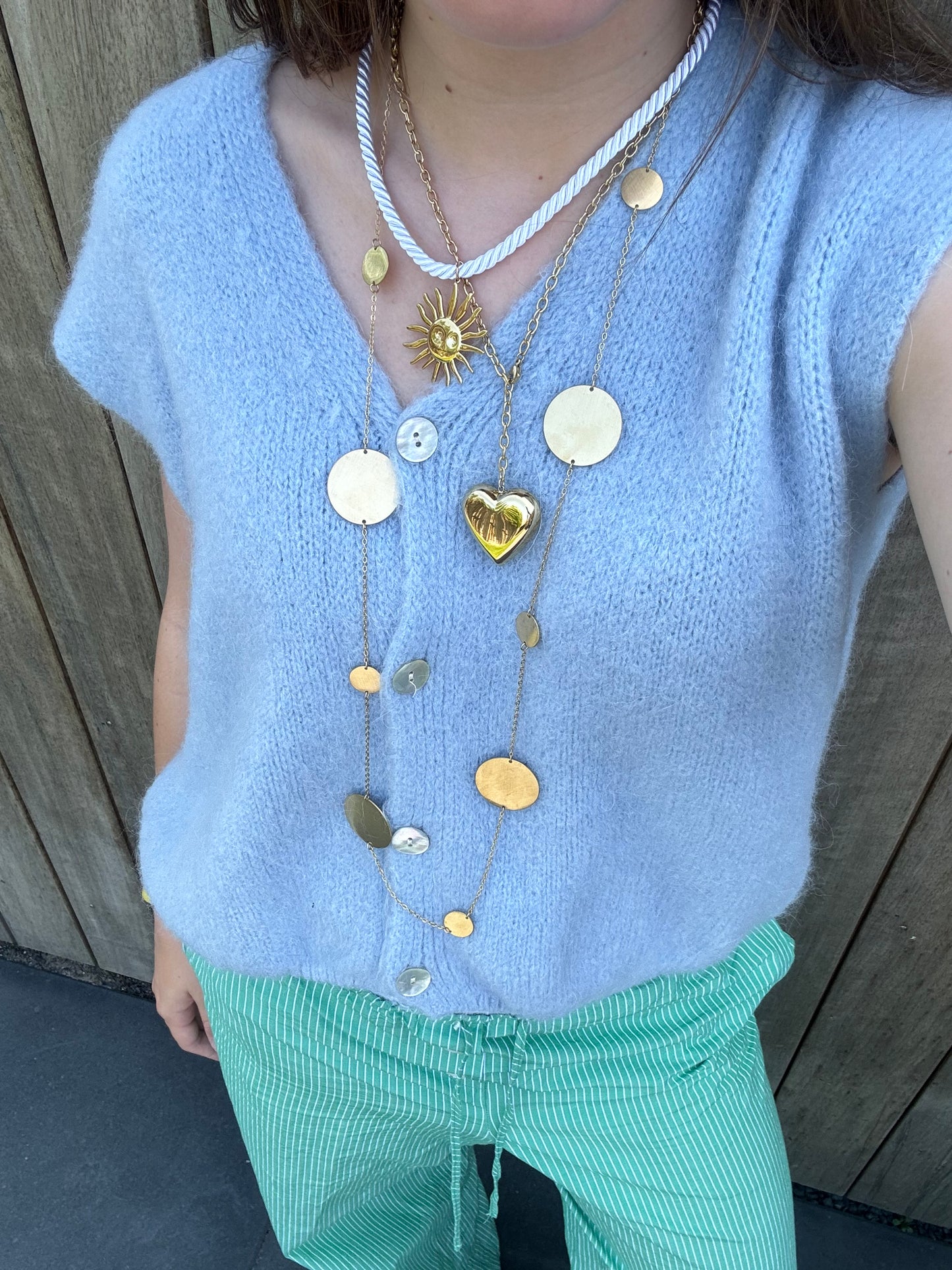 Max gilet blauw