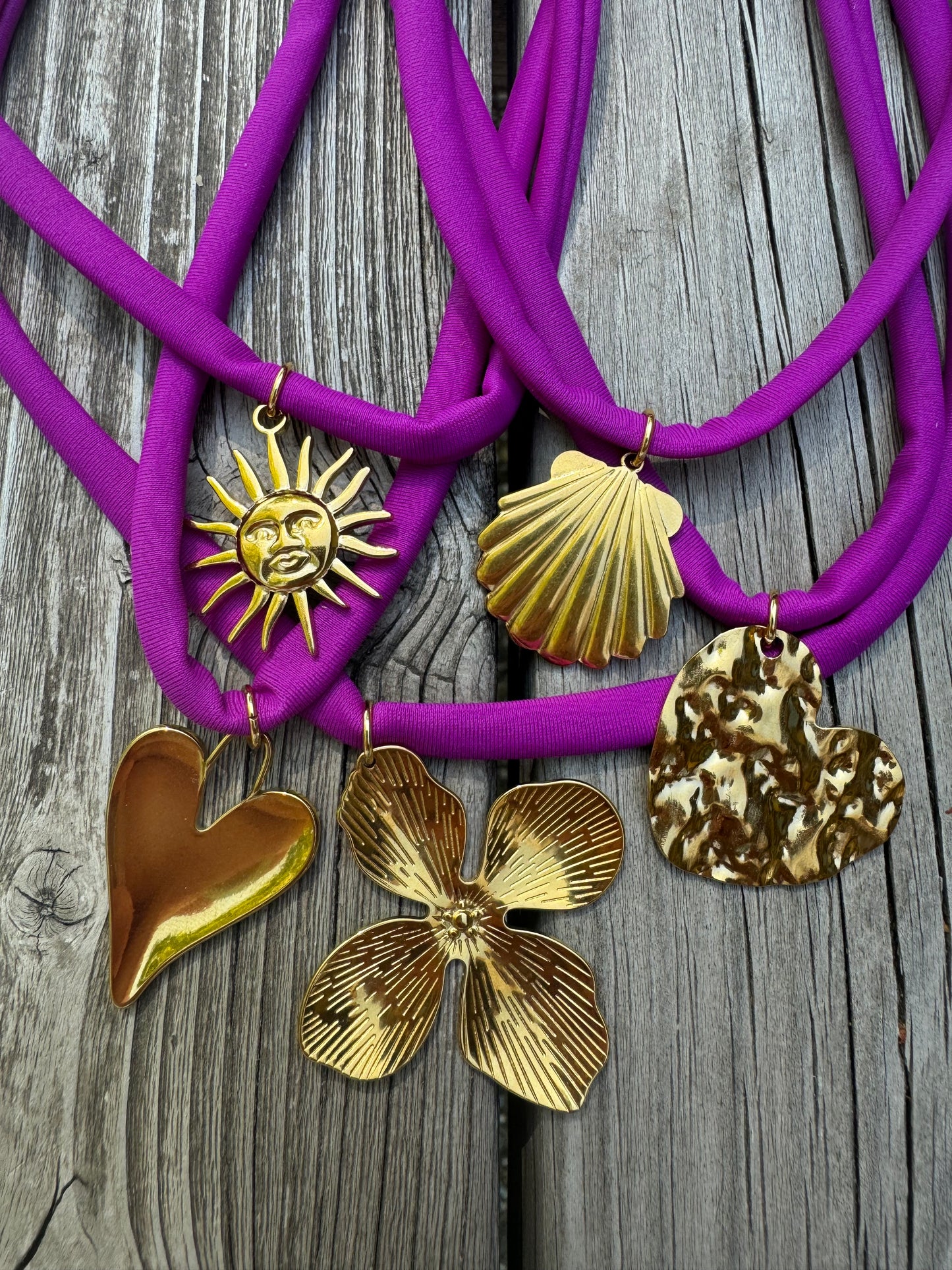 Biza ketting paars