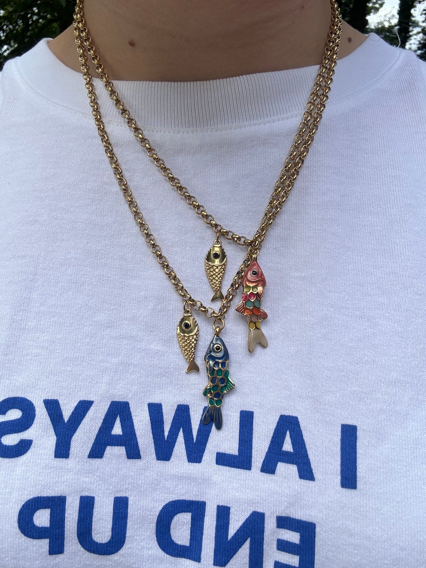 Double Fish ketting