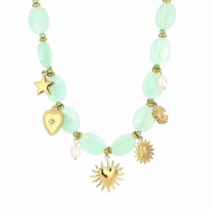 Pebbles Ketting Groen