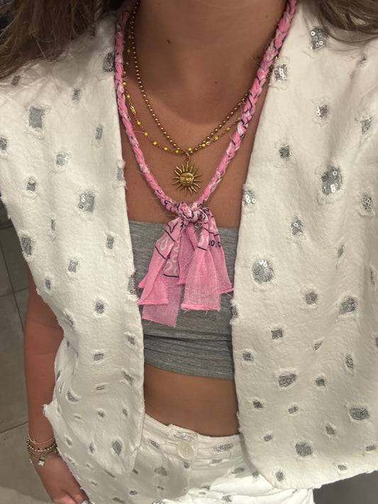 Daan ketting licht roze