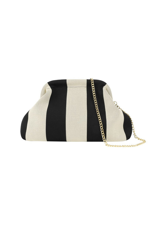 Banda Clutch Zwart Wit